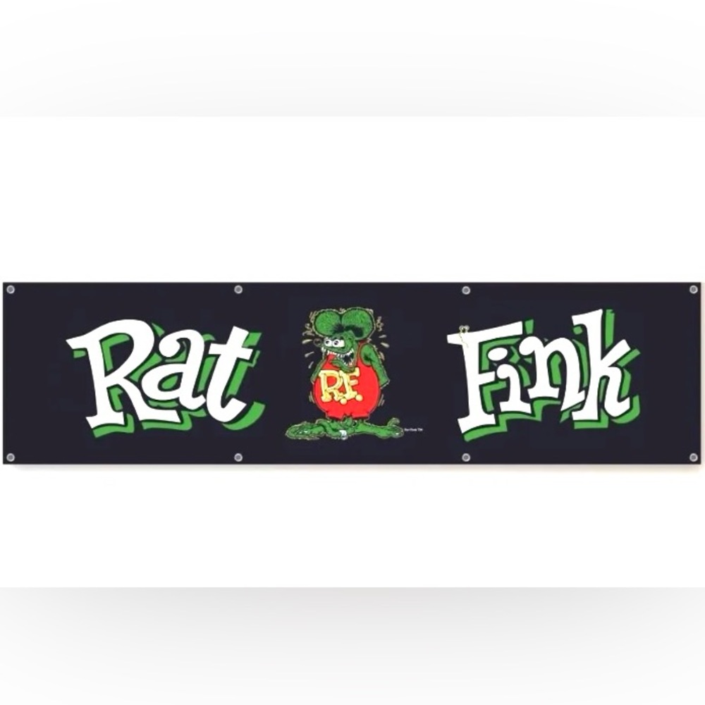 Rat Fink 2x8 ft. Flag Banner